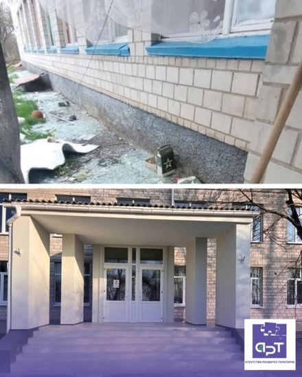 Андріївську гімназію Макарівської громади довелося відбудовувати після окупації РФ